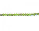 6mm Apple Green AB Finish Faceted Glass Bead, 13" string 6mm Apple Green AB Finish Faceted Glass Bead, 13" string