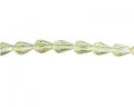 10 x 8mm Soft Yellow Faceted Drop Bead, 13" string 10 x 8mm Soft Yellow Faceted Drop Bead, 13" string