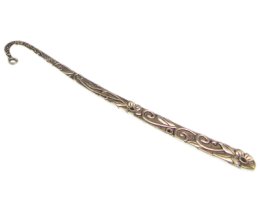 (image for) 4.75" Etched Silver Metal Bookmark