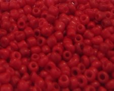 (image for) 11/0 Strawberry Red Opaque Glass Seed Bead, 1oz. Bag