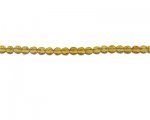 6mm Gold Faceted Glass Bead, 26" string