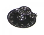 46 x 44mm Silver Clock Metal Steampunk Pendant 46 x 44mm Silver Clock Metal Steampunk Pendant