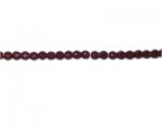 6mm Red Faceted Glass Bead, 2 x 12" string 6mm Red Faceted Glass Bead, 2 x 12" string