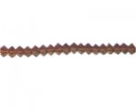6x4mm Golden Brown Pressed Glass Disc Bead, 13" string 6x4mm Golden Brown Pressed Glass Disc Bead, 13" string