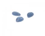 16 x 12mm Sky Blue Matte Vintage-Style Glass Bead, 5 beads 16 x 12mm Sky Blue Matte Vintage-Style Glass Bead, 5 beads