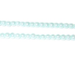 (image for) 4mm Round Crisp Blue Glass Pearl Bead, approx. 113 beads