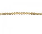 6mm Champagne Faceted Glass Bead, 14" string 6mm Champagne Faceted Glass Bead, 14" string
