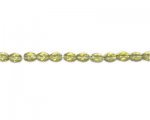 8 x 6mm Light Gold Oval Glass Bead, 2 x 12" strings 8 x 6mm Light Gold Oval Glass Bead, 2 x 12" strings