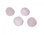 14mm Pink Semi-Opaque Faceted Glass Bead, 4 beads 14mm Pink Semi-Opaque Faceted Glass Bead, 4 beads