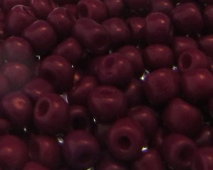(image for) 6/0 Crimson Opaque Glass Seed Bead, 1oz. Bag