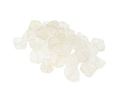 (image for) Approx. 1oz. x 10x8mm Milky White Glass Pebble Beads