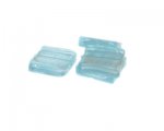 20mm Baby Blue Foil Square Lampwork Bead, 4 beads 20mm Baby Blue Foil Square Lampwork Bead, 4 beads