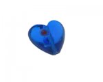 28mm Turquoise Lampwork Heart Glass Bead 28mm Turquoise Lampwork Heart Glass Bead