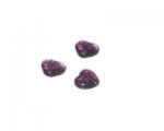 12mm Purple Pressed Glass Heart Bead, 6 beads 12mm Purple Pressed Glass Heart Bead, 6 beads