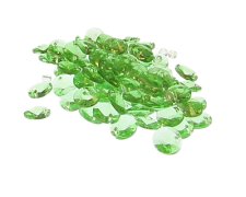 (image for) Approx. 1oz. 8 x 4mm Green Faceted Top-drill Glass Bead