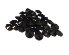(image for) Approx. 1oz. x 10mm Black Disc Glass Beads, side-drilled
