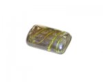 28 x 22mm Crystal Pattern Rectangle Handmade Lampwork Glass Bead 28 x 22mm Crystal Pattern Rectangle Handmade Lampwork Glass Bead