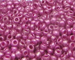 (image for) 11/0 Fuchsia Metallic Glass Seed Bead, 1oz. Bag