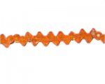 6mm Orange Side-Drilled Faceted Bi-cone Glass Bead, 12 beads 6mm Orange Side-Drilled Faceted Bi-cone Glass Bead, 12 beads