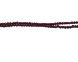(image for) 4mm Purple Electroplated Glass Bead, 10" string