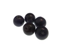 (image for) 14mm Purple Lampwork Glass Bead, 5 beads. May peel, No Returns!