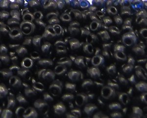 (image for) 11/0 Dark Blue Transparent Glass Seed Beads, 1oz. bag