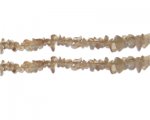 6 - 8mm Soft Copper Dyed Glass Chips, 10.5" string 6 - 8mm Soft Copper Dyed Glass Chips, 10.5" string