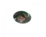 28mm Green Pattern Foil Handmade Lampwork Glass Bead 28mm Green Pattern Foil Handmade Lampwork Glass Bead