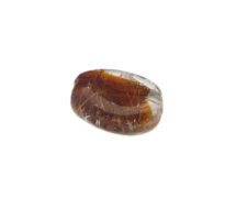 (image for) 30 x 22mm Golden Brown Foil Lampwork Glass Bead