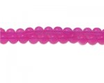10mm Magenta Jade-Style Glass Bead, approx. 21 beads 10mm Magenta Jade-Style Glass Bead, approx. 21 beads