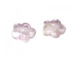 18mm Pink Foil Flower Lampwork Glass Bead, 6 beads 18mm Pink Foil Flower Lampwork Glass Bead, 6 beads