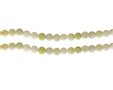 (image for) 6mm Light Green Gemstone Bead, approx. 33 beads