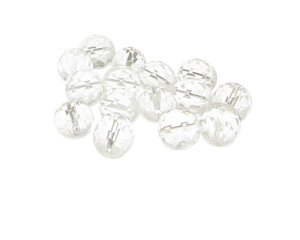 (image for) Approx. 1oz. 10mm Crystal Faceted Glass Beads