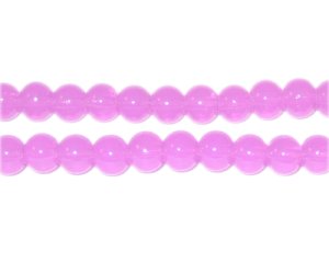 (image for) 6mm Violet Jade-Style Glass Bead, approx. 71 beads