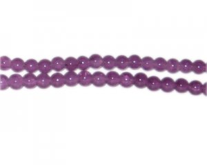 6mm Dark Amethyst-Style Glass Bead, approx. 75 beads