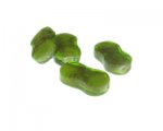 24 x 14mm Apple Green Lampwork Glass Bead, 4 beads 24 x 14mm Apple Green Lampwork Glass Bead, 4 beads