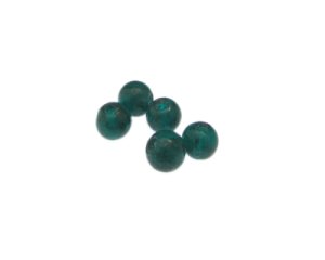 (image for) 6mm Dark Green Lampwork Glass Bead, 5 beads