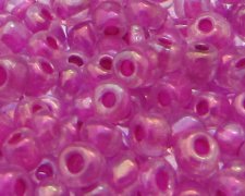 (image for) 6/0 Fuchsia Luster Glass Seed Beads, 1oz. bag