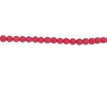 6mm Strawberry Red Opaque Faceted Bead, 14" string 6mm Strawberry Red Opaque Faceted Bead, 14" string