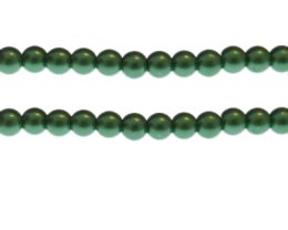 (image for) 8mm Emerald Glass Pearl Bead, approx. 54 beads