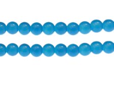 (image for) 10mm Turquoise Gemstone-Style Glass Bead, approx. 17 beads