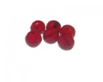 12mm Red Faceted Glass Bead, 6 beads 12mm Red Faceted Glass Bead, 6 beads