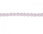 8mm Lilac Semi-Opaque Faceted Glass Bead, 14" string 8mm Lilac Semi-Opaque Faceted Glass Bead, 14" string