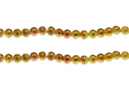 (image for) 6mm Yellow Mellow Abstract Glass Bead, approx. 43 beads