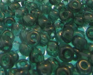 (image for) 6/0 Dark Green Luster Glass Seed Bead, 1oz. Bag