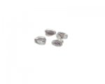 10mm Plum Stripe Pressed Glass Heart Bead, 6 beads 10mm Plum Stripe Pressed Glass Heart Bead, 6 beads
