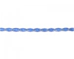 8 x 6mm Sky Blue Bi-cone Glass Bead, 2 x 12" strings 8 x 6mm Sky Blue Bi-cone Glass Bead, 2 x 12" strings