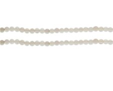 (image for) 4mm White Gemstone Bead, approx. 43 beads