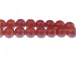 12mm Cherry Jade-Style Glass Bead, approx. 18 beads
