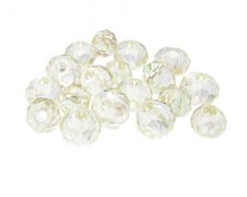 (image for) Approx. 1oz. x 12x10mm Champagne Luster Faceted Glass Bead